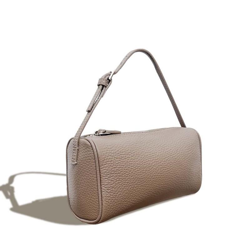 2026 Genuine Leather Women's Bag Tc Top-layer Cowhide Pen Holder All-matching High-end Portable Crossbody