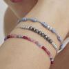 Bracelet - Luxenter - Harai - Argent 925 - Coton bleu - Ajustable