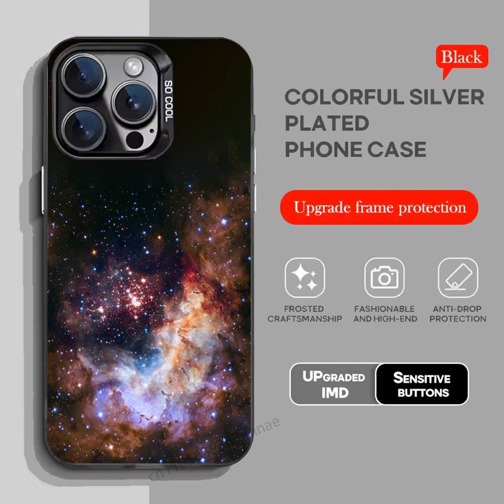 Чехол для телефона 'Звезды Земли Космос' для iPhone 17 11 12 Pro Max Plus Mini Air SE 16e 14 15 16 13 Мягкий
