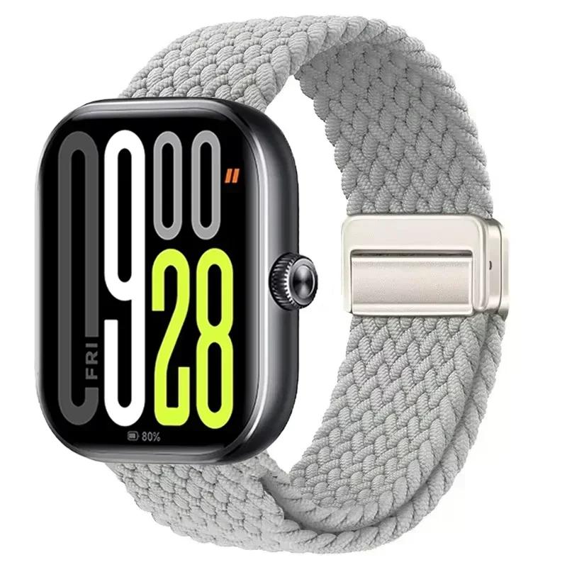 Магнитная петля для Xiaomi Redmi Watch 4 5 Ремешок Регулируемый Плетеный Спортивный Нейлоновый Сменный браслет для Miband 8 pro/9 pro ремешок