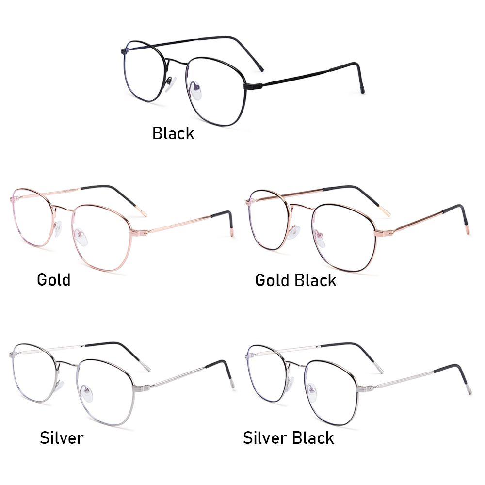 Men Women Eye Protection Portable Metal Eyeglasses Anti-Blue Light Glasses Ultra Light Frame Computer Goggles