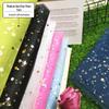 Pre-Cut Starry Moon Mesh Tulle Fabric for Bouquets, Table Skirts, and Doll Dresses
