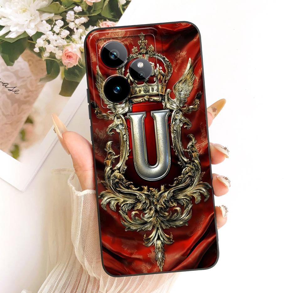 Чехол для Realme GT 7 Чехол для Realme GT 7T Милая корона Буквы Чехол Мягкий ТПУ Чехол для телефона Для Realme GT 7 Pro GT7 T GT7T 5G Задняя крышка Сумки