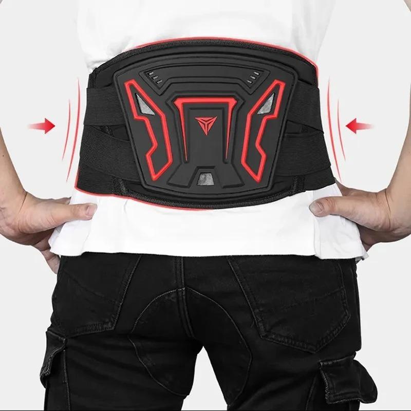 Motorcycle Waist Protector Brace Anti-Fall Motorcycle Protective Gear Comfortable Breathable Off-Road Waist Kidney Support Belt