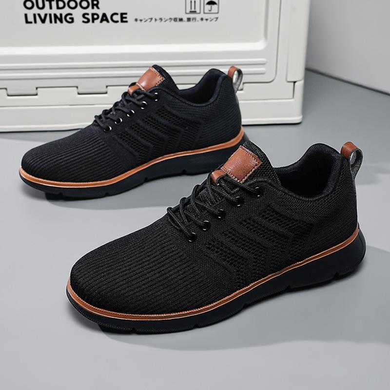 Summer Men'S Shoes Fly-Woven Breathable Mesh Breathable Casual Shoes Sports Large Size Sports Casual Shoes