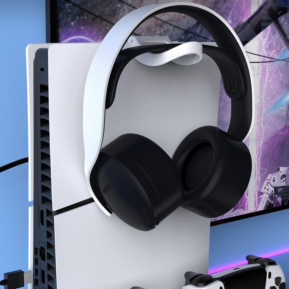 С держателем для наушников, подставкой для зарядки контроллера, RGB-подсветкой, охлаждающей подставкой для PS5/PS5 Slim