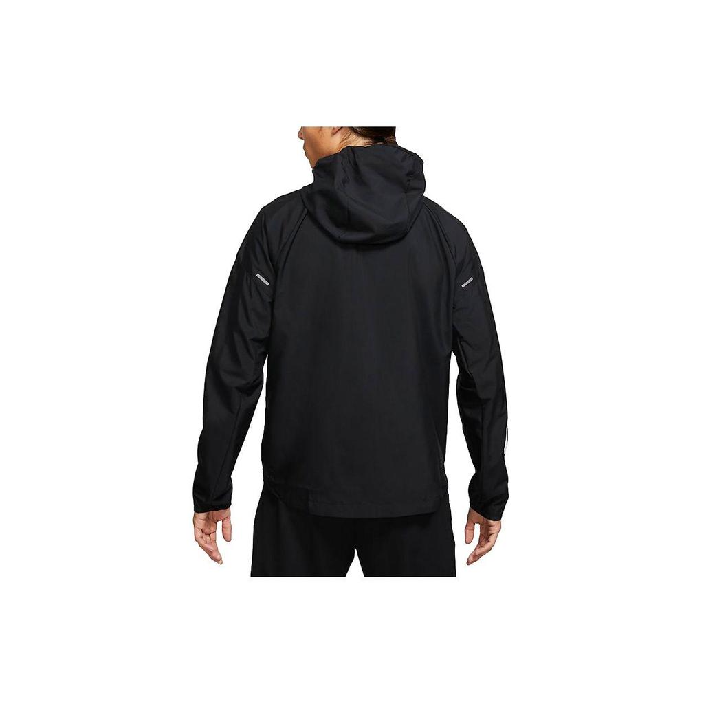 Nike Куртка с капюшоном для бега Wild Run Черная DA0191-010