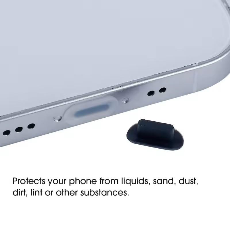 20-1Pcs Silicone Dust Plugs IOS Charging Port Protective Stopper Cap Cover for Iphone 17 16 15 Pro Max 14 13 Plus Anti-Dust Plug2