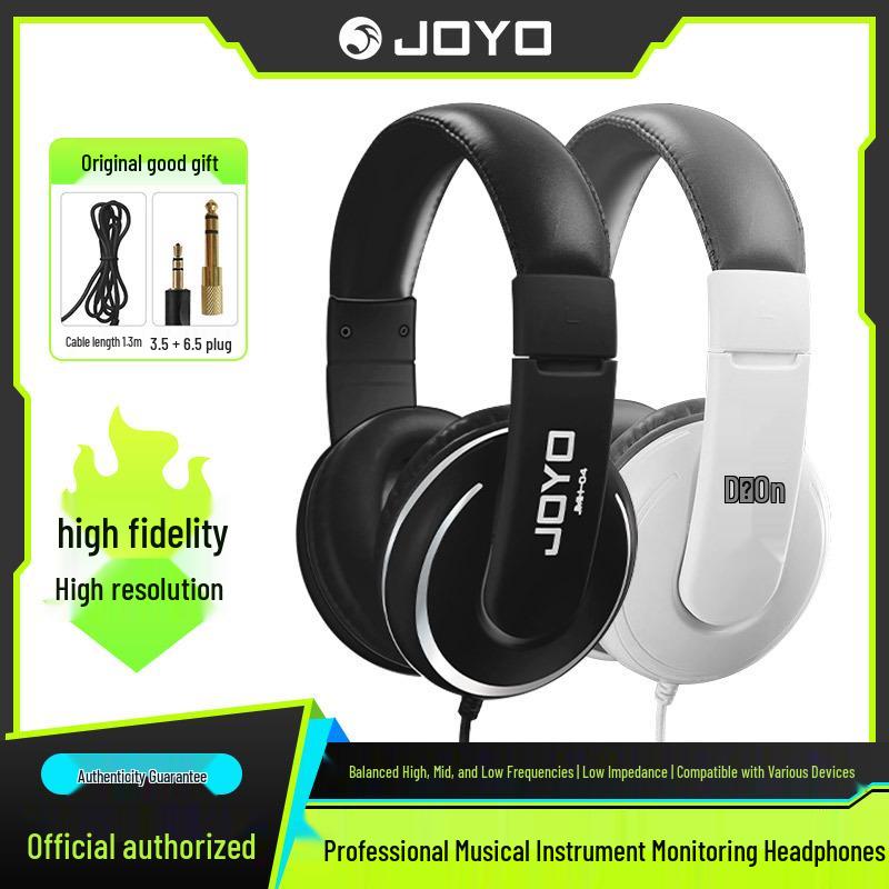 JOYO JMH-04 Over-Ear Monitor Headphones – Ideal for Electric Guitar, Piano, and Keyboard Practice