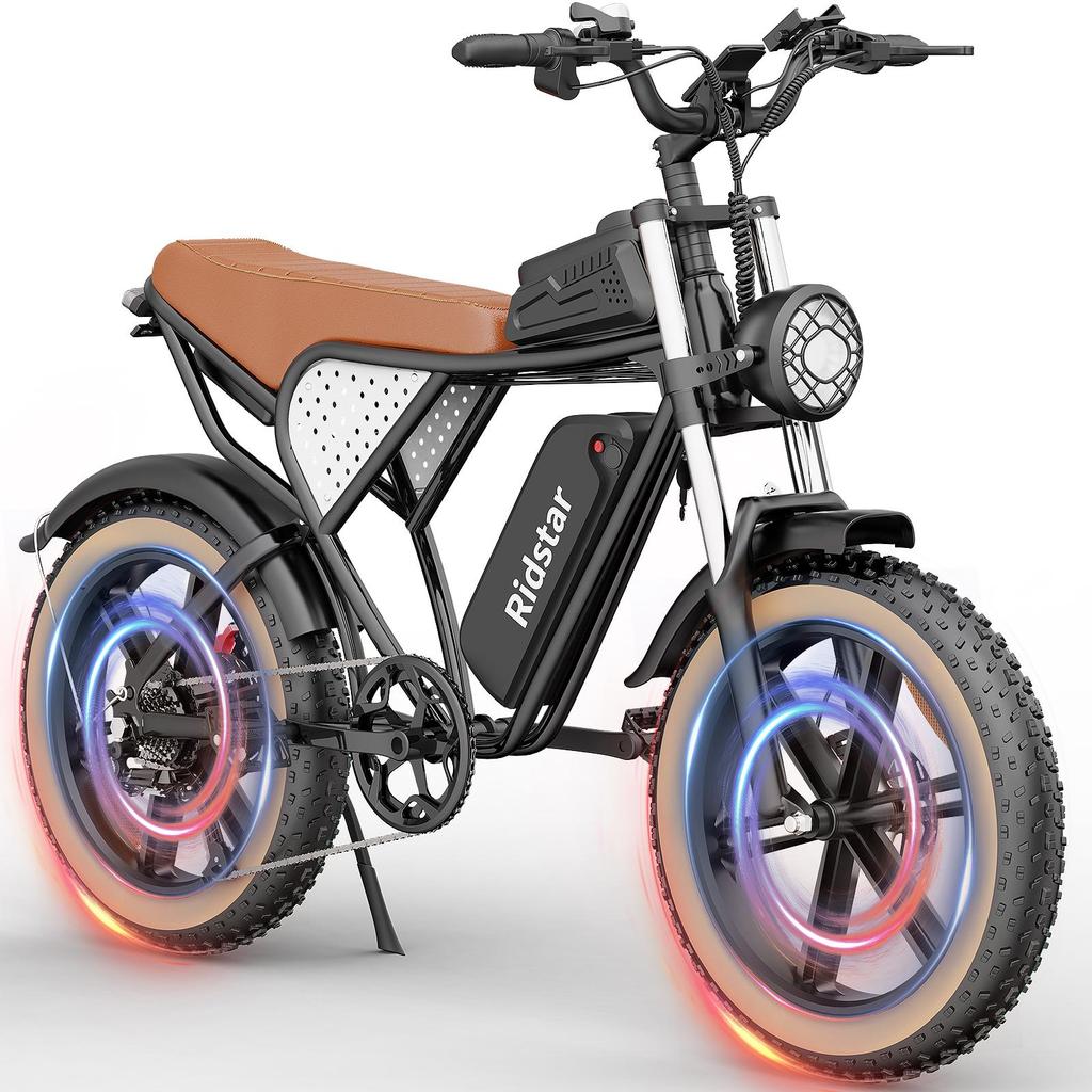 Электровелосипед Ridstar Q20 для мужчин, двигатель 750 Вт, аккумулятор 48 В, 17,4 А·ч, 20 дюймов, взрослый женский электровелосипед