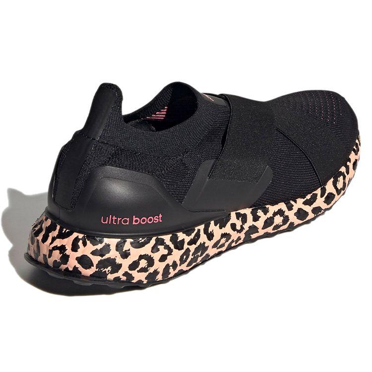 Adidas UltraBoost Slip-On DNA Leopard Print Women Sneakers Black Core-Black Glow-Pink GZ9896