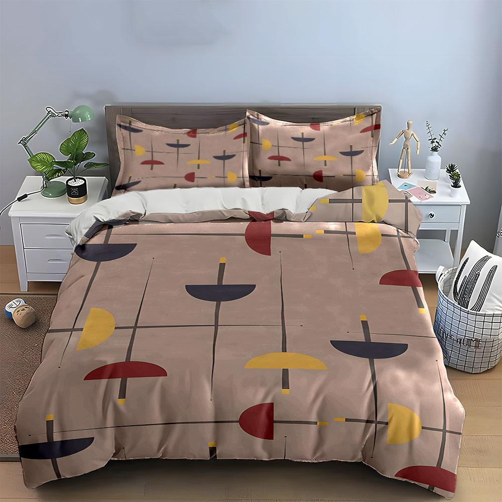 Abstract shapes and lines. Bedding sets Duvet cover sets Duvet covers Pillowcases(1 * Duvet Cover 2 * Pillowcases without duvet insert)