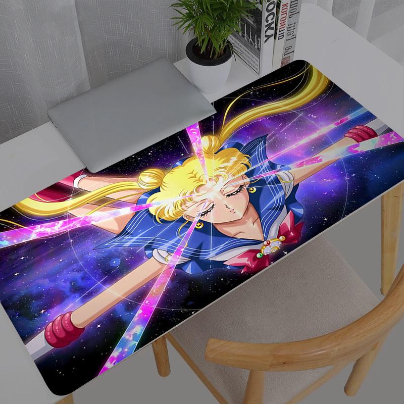 Mouse Pad Sailor Moon Professional Esports Gamers Speed Pc Gaming Rubber Big Keyboard Notbook Desk Mat Mousepad X
