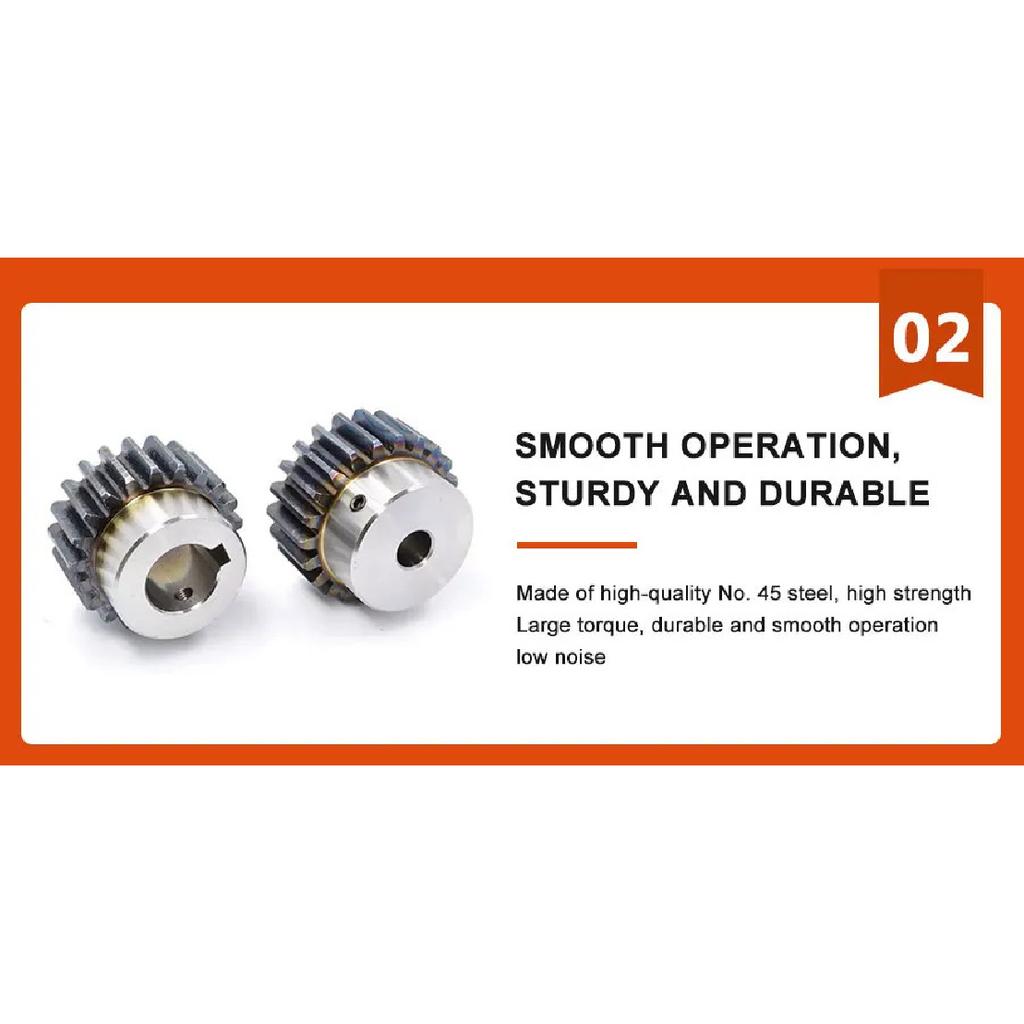 1 Module 100 Teeth 1M 100T Standard Hole 8/10/12/14/15mm Precision Spur Gear 45# Steel Motor Boss Gear