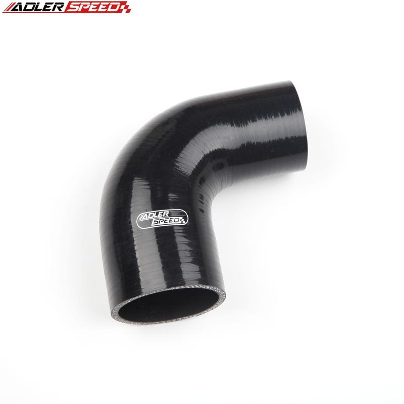 Universal ID 51mm 55mm 57mm 60mm 63mm 70mm 75mm 90 Degree Reduce Elbow General Silicone Coolant Intercooler Pipe Turbo Air Tube