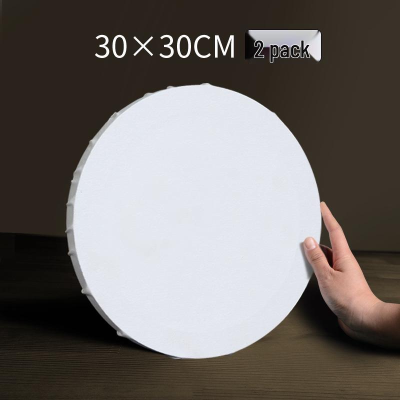 Круглая деревянная рама для масляной живописи с холстом, расписанным вручную, для начинающих