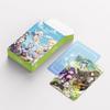 Roitang Genshin Impact Photo Card Poker 60 шт. + Мини-наклейки 32 шт., популярная корейская игра