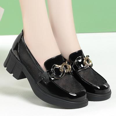 Летние британские сетчатые мокасины с полыми лоферами, женская обувь, модная мягкая кожа 2025 года, ретро-офисная обувь, туфли-лодочки Grace