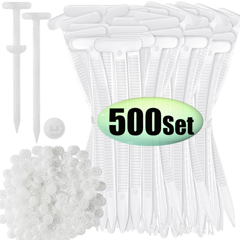 10-500 шт. Белые самоблокирующиеся нейлоновые кабельные стяжки-защелки Стяжки для проводов Раскрывающиеся zip-ленты Крепеж для автомобильных труб и кабелей Фиксатор для пучков