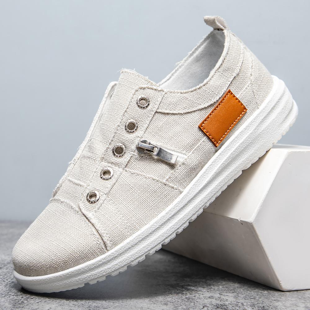 Модные повседневные мокасины больших размеров с мягкой подошвой для женщин, удобные кроссовки из парусины на плоской подошве, легкие нескользящие кроссовки для ходьбы