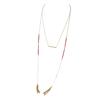 [N8190] - Golden Red 'Navajos' Long Necklace