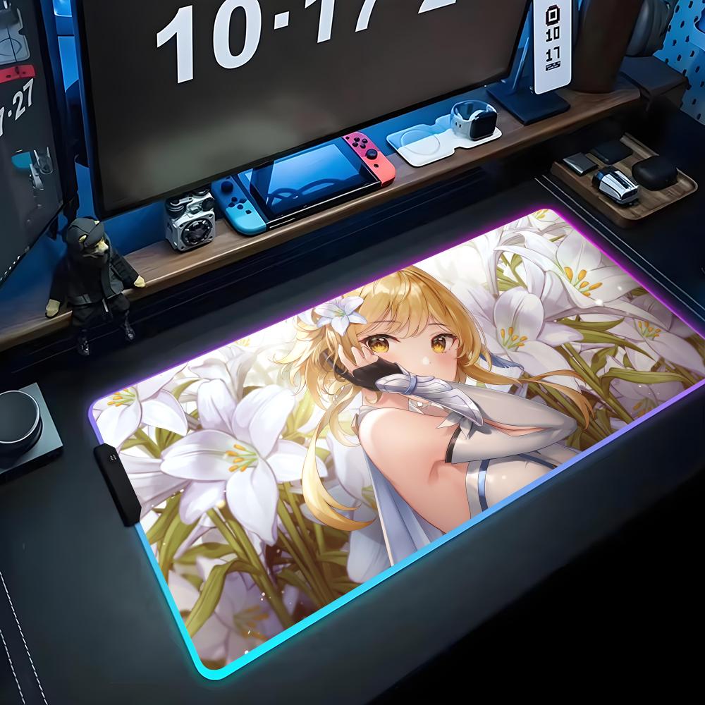 Lumine Игровой коврик для мыши RGB Большой светодиодный коврик для стола ПК Светящийся коврик для мыши Большие коврики для клавиатуры Настольный ковер с подсветкой