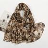 Thin Floral Viscose Scarf Print Voile Shawls and Wraps Pashmina Foulards Muslim Woman Hijab Scarves Long Printed Tippet