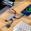 VAORLO USB C HUB 4 в 1, адаптер-док-станция типа C к USB 3.0 для Macbook Pro iPad Air HUAWEI Mate 40 30, разветвитель USB-C 3.1, порт OTG HUB
