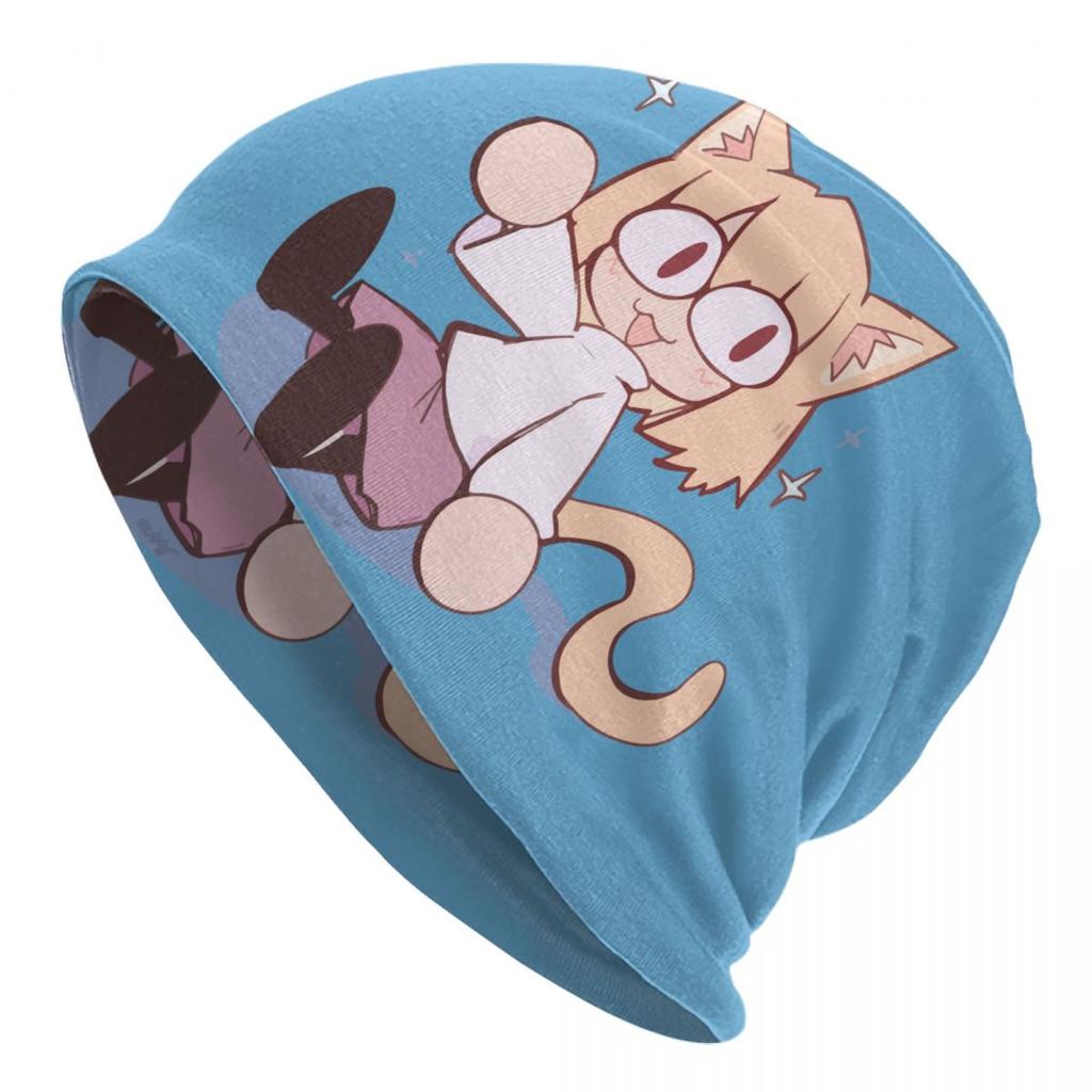 Аниме кошка девушка Neco Arc капот шляпа вязаные шапки унисекс женские крутые унисекс взрослые теплые зимние шапки Skullies шапка