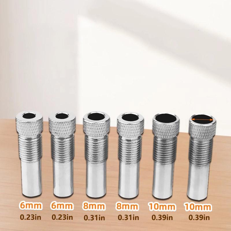 Self Centering Doweling Jig Kit, Drill Jig For Straight Hole With 6 Drill Guide Bushings, Adjustable Width Drilling Guide Jigs