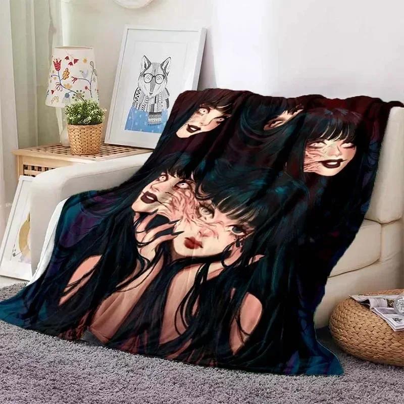 Мягкое плюшевое одеяло Junji Ito Tomie Kawakami Ghost, фланелевое одеяло для гостиной, спальни, кровати, дивана, чехол для пикника 3D