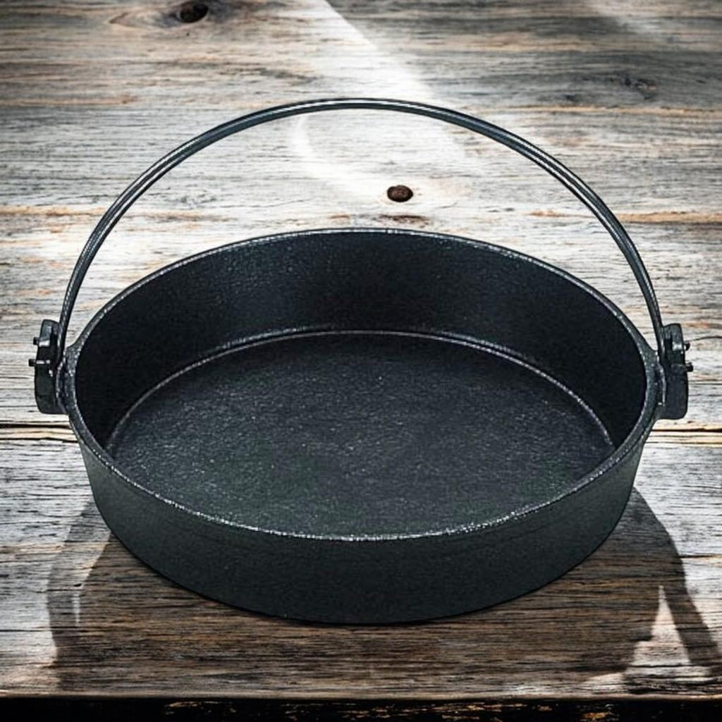 IH compatible classic camping pot 24cm pot with vine 24x24x5cm iron made in Japan J-kitchens