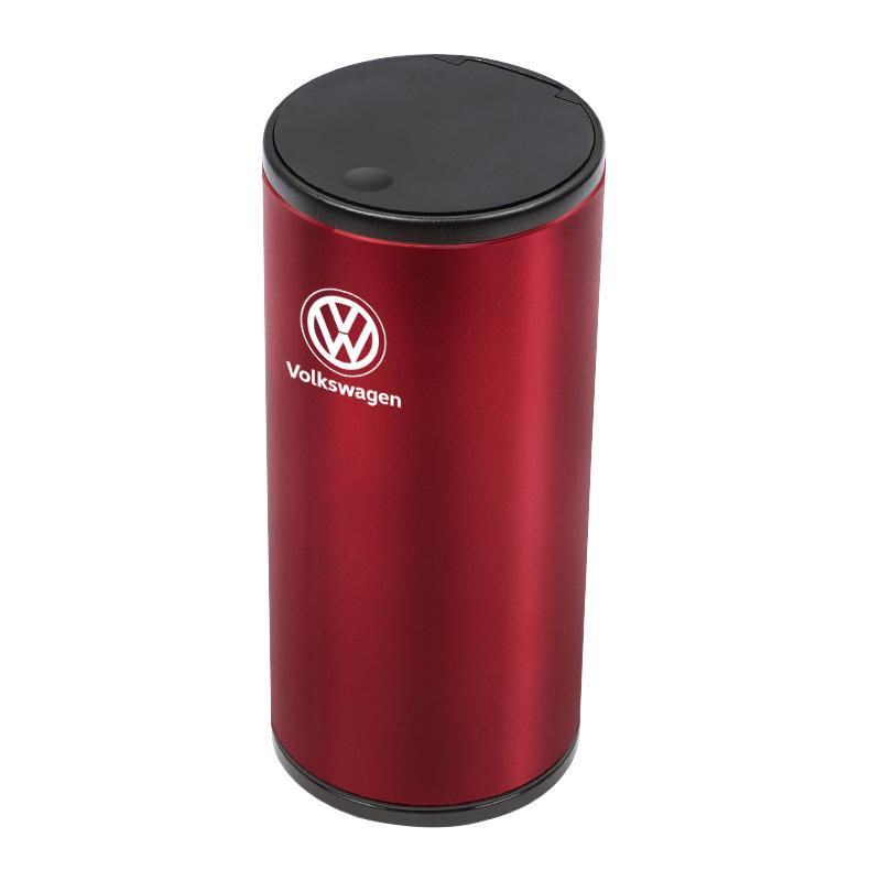 WGLRK1 Portable Car Garbage Cup Aluminum Alloy Trash Can Ashtray For VW GTI Polo Golf Passat Tiguan Arteon Touareg CC Taigo Caddy Jetta