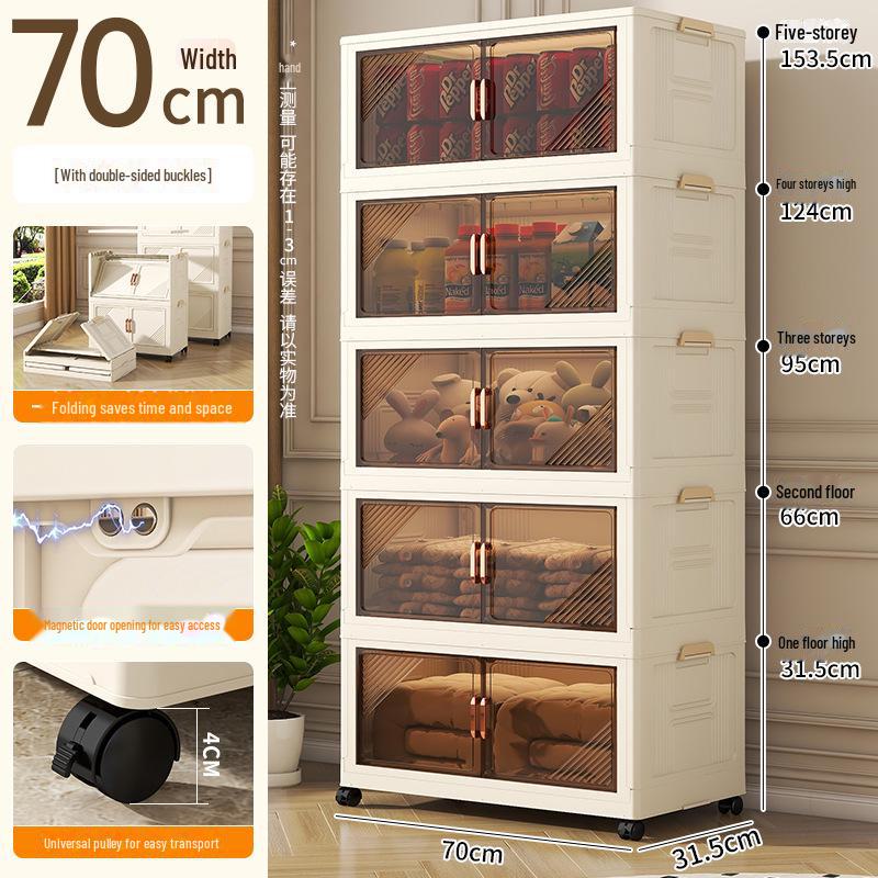 Складной многоуровневый шкаф для хранения одежды, закусок, книг и игрушек