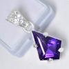 Natural Purple Sapphire 20.35 Ct 925 Sterling Silver CERTIFIED Fancy Pendant MY-PD-155-NS