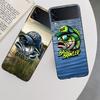 Enjoy a Day of Fishing Pleasure Case For Samsung Z Flip 6 5G Galaxy Z Flip 5 4 3 5G Black Hard Cell Phone Cover Luxury PC Shell