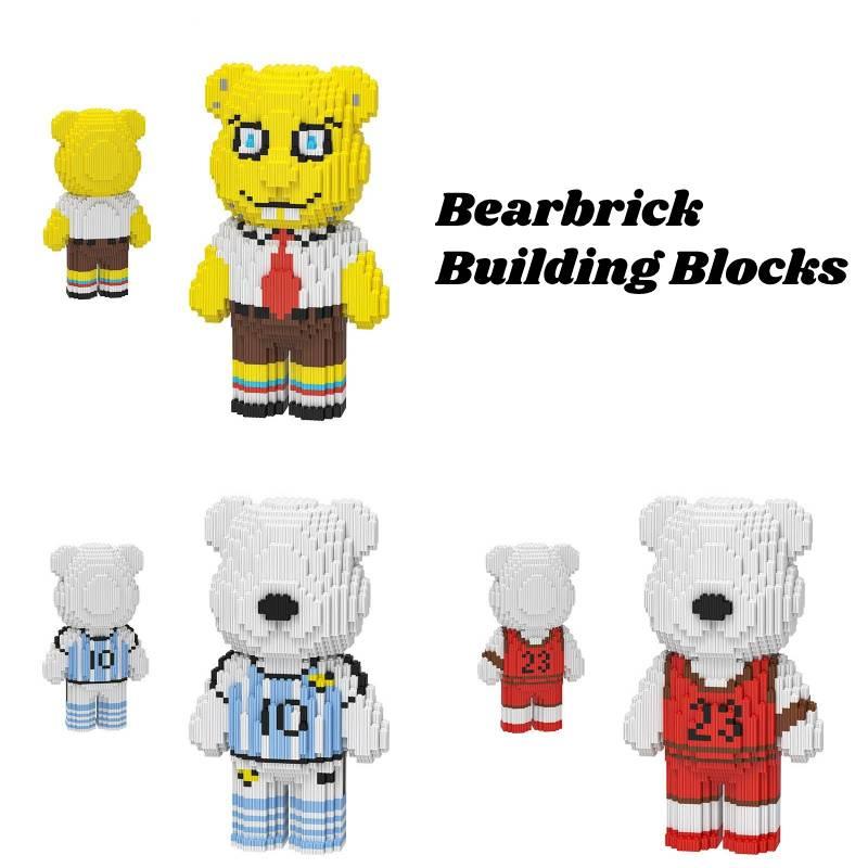 Маленькие мультяшные строительные блоки для детей Bearbrick