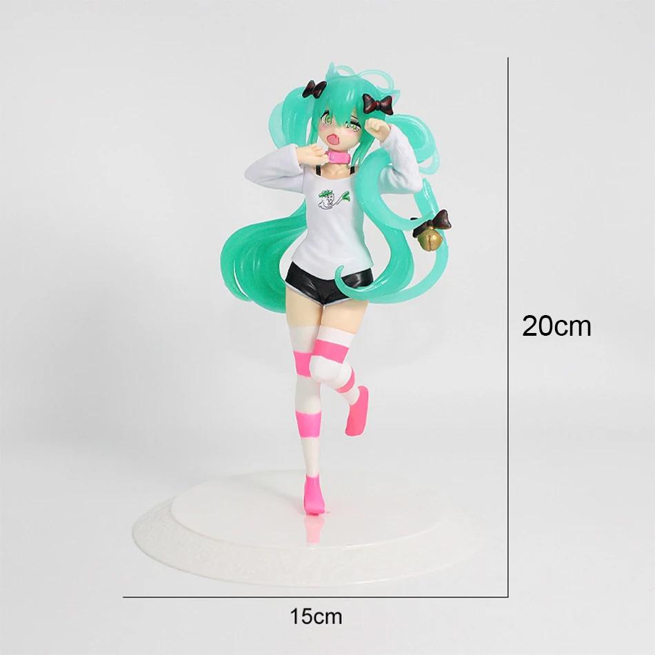 Anime Hatsune Miku doll model cartoon adorable tabletop decoration fit designed for car dashboard decoration adorable holiday present