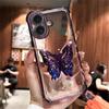 Transparent Butterfly Holder Anti Drop Cover For Huawei P70 Ultra P60 P50 P40 Pro P50 E P30 Shockproof Protection Phone Case