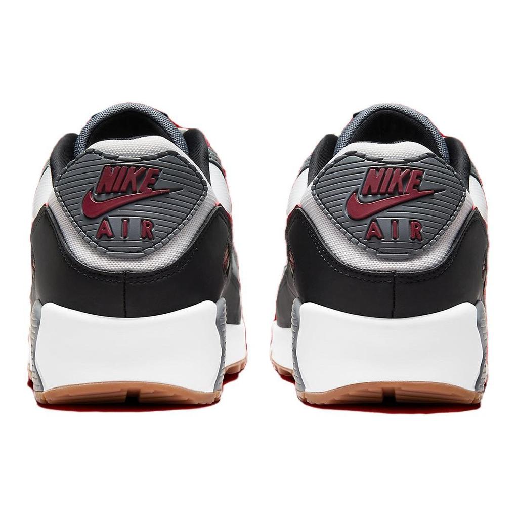 Nike Air Max 90 Team Red Gum мужские кроссовки белый прохладно-серый черный FB9658-100