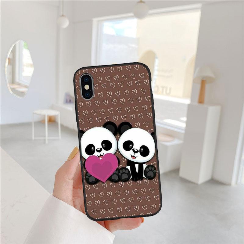 PP16 Мультяшный чехол-панда для Samsung Galaxy A11 A12 A13 A15 A52S A53 A55 A56 A70 A71 A72 A73 F06 F16 F56 S10 Plus S10e