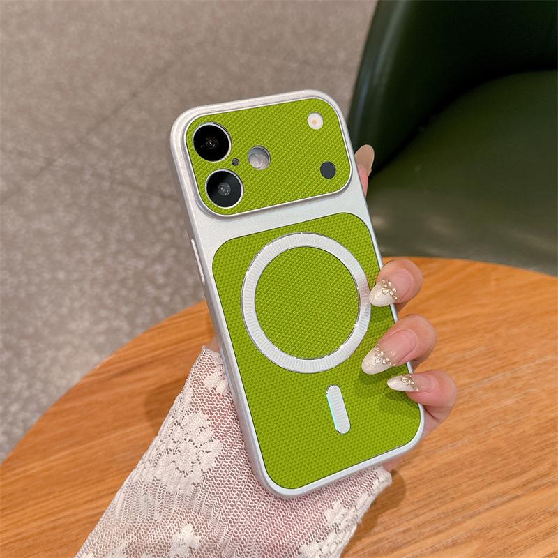 Применимо к чехлу для мобильного телефона iPhone17Pro, наклейка из ПУ, магнитное крепление, Apple 16 секунд до 17, большие окна, противоударный защитный чехол