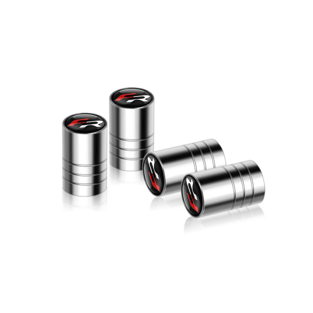 yssh3 4Pcs Metal Car Wheel Tire Valve Stem Caps Covers For Seat Mk3 5f 1p Ibiza 6l 6j Arosa Ateca Altea FR Arona Cupra Exeo Tarraco