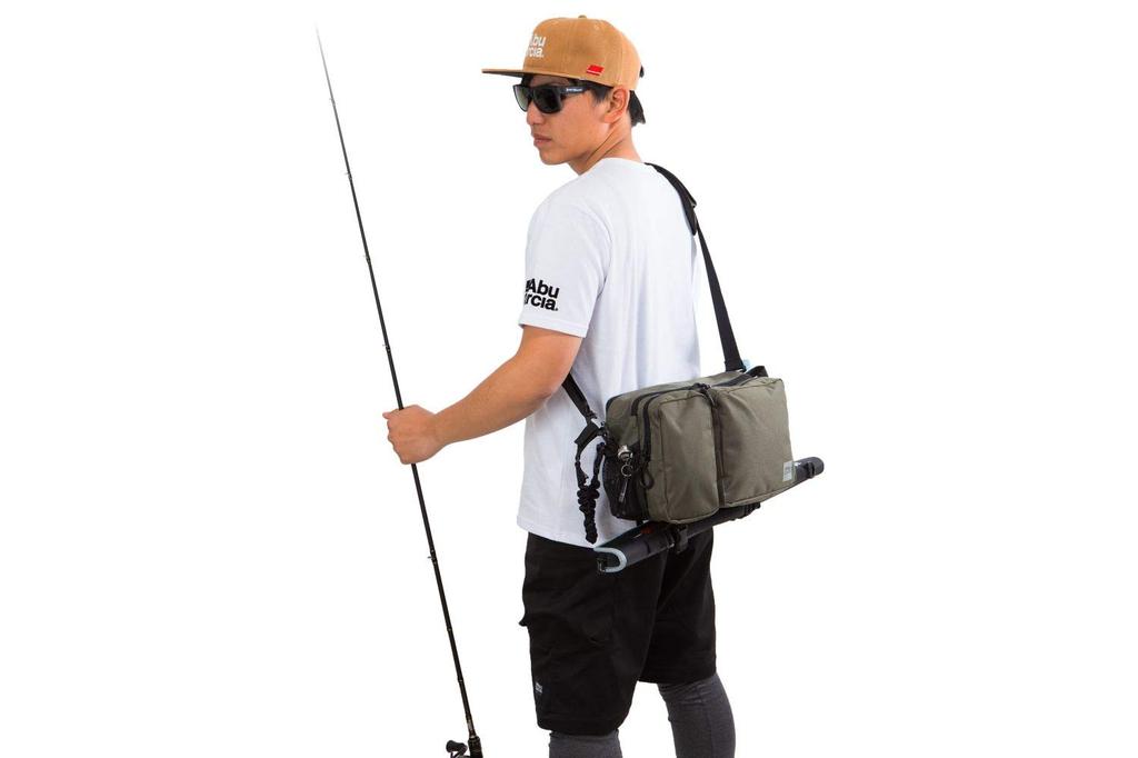 Сумка-пояс AbuGarcia, большая, 3 красных и розовых цвета