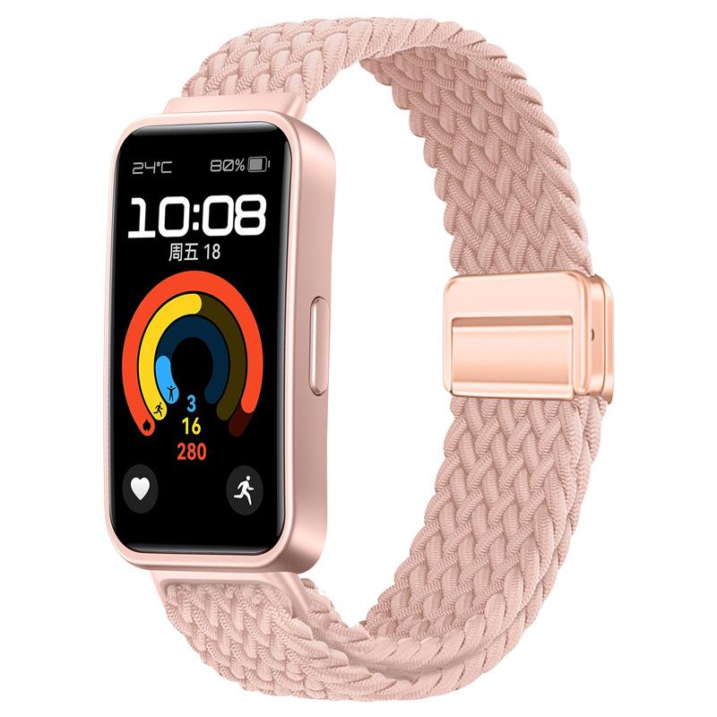 Плетеный нейлоновый ремешок-петля для Huawei Band 10 9 8, регулируемый браслет с магнитной застежкой для Huanwei Band 10/9, аксессуары для браслета