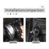 Carbon Fiber Color Gear Shift Knob Head Cover Trim For Corvette C6 2005-2013