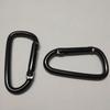 Aluminium Equipment Camping Hiking Hook Alloy Carabiner Black Climbing Button Buckle Keychain