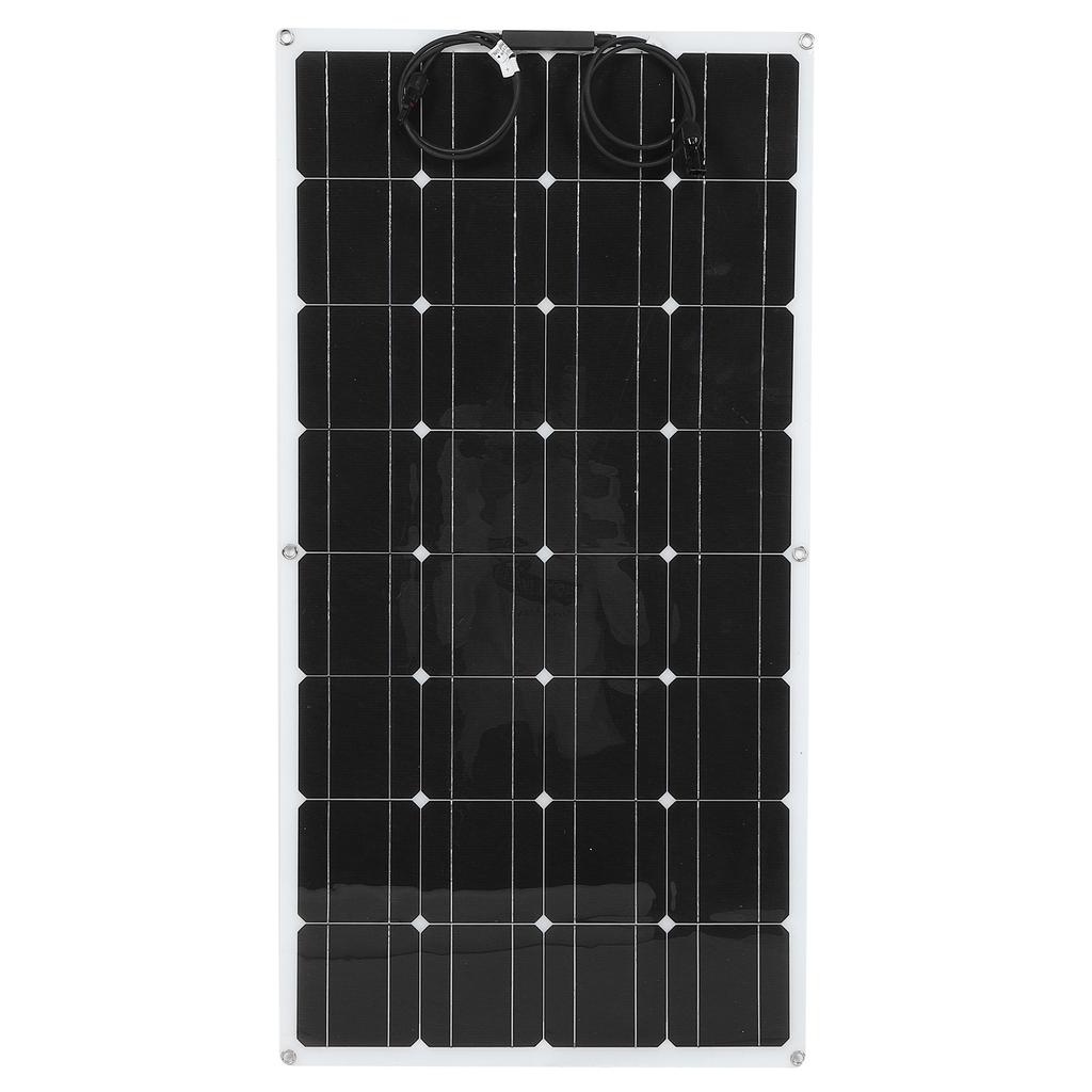 100W Semi Flexible Solar Panel Portable Monocrystalline Charging Board for Outdoor RV Boat