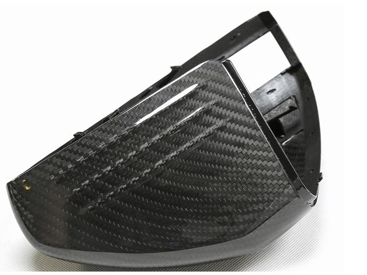 Накладка на зеркало заднего вида из сухого углеволокна для автомобилей с левым рулем Mercedes-Benz B, C, E, S, GLC, GLA, CLA, CLS, W205