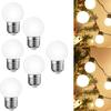 6 Packs E27 Led Bulb 1w 2w 3w Filament Edison Small Screw Ses Sbc Ac220v PC Milky Plastic Warm-white Bedroom Livingroom Lighting
